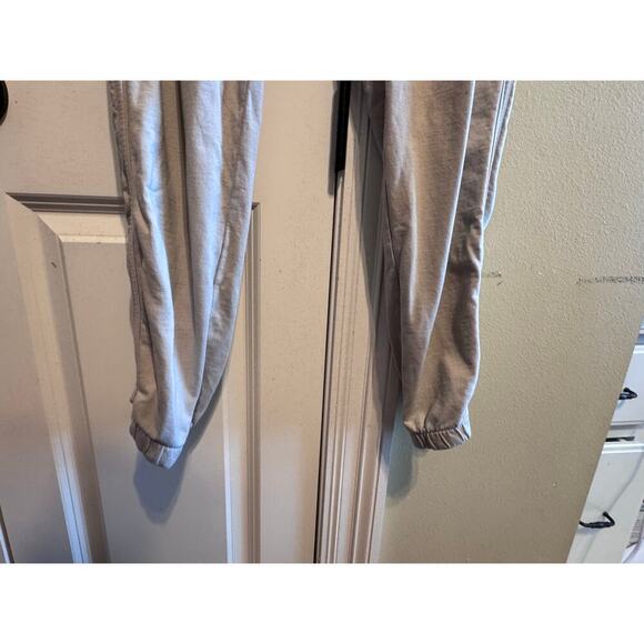 Aerie Women's Sweatpants Pull On Elastic Waist Pockets Cream Color Sz M - Picture 3 of 10